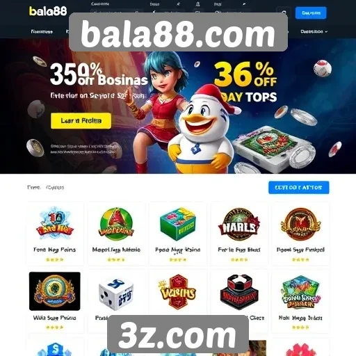 Visão geral do site de jogos bala88 com suas ofertas