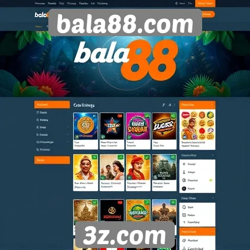 interface do site bala88.com é amigável